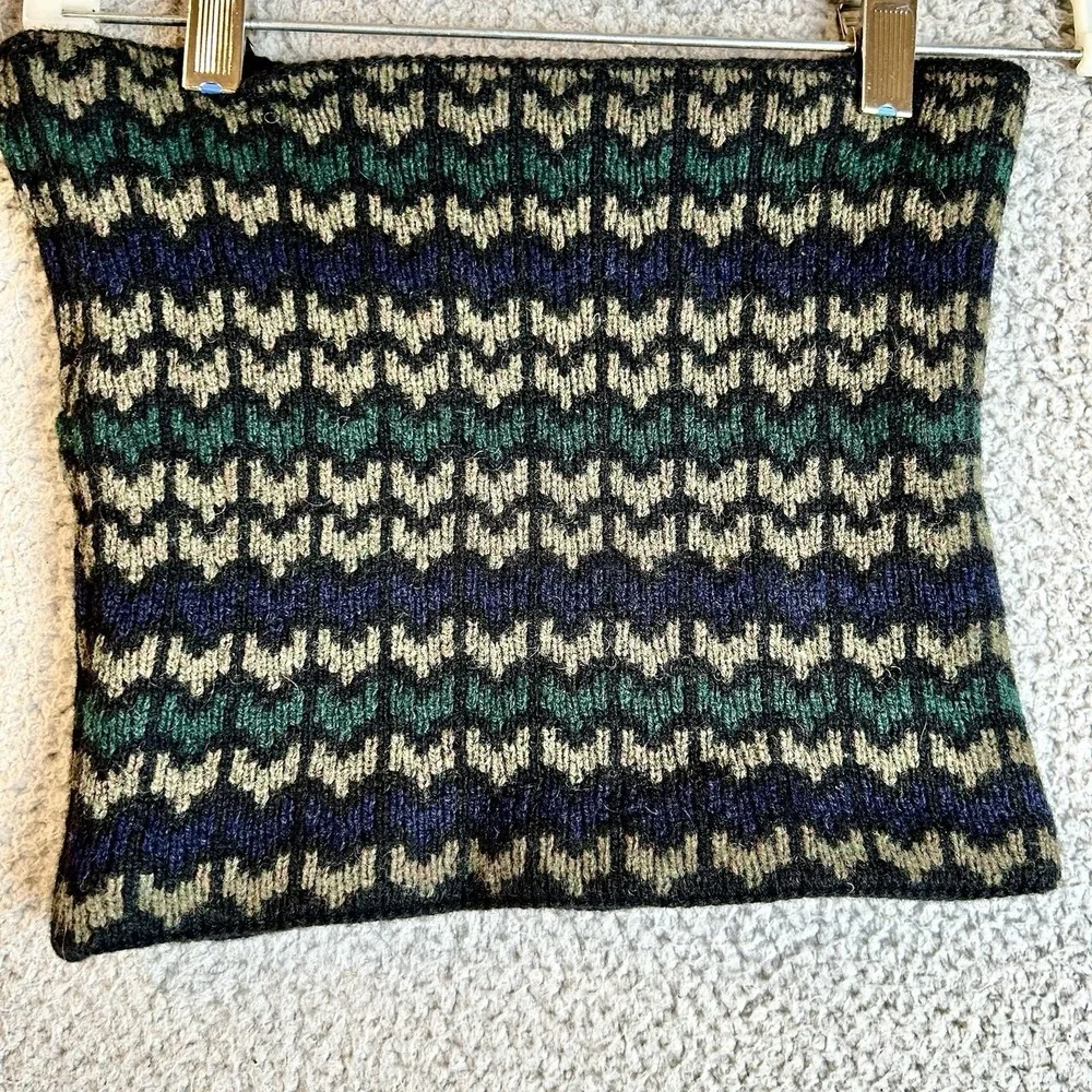 Patagonia Neck Gaiter Mens One Size Blue Fleece Geometric Scarf Winter Warm